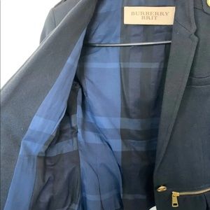 Burberry Blazer. Burberry Blue jacket. Burberry Brit classic check coat